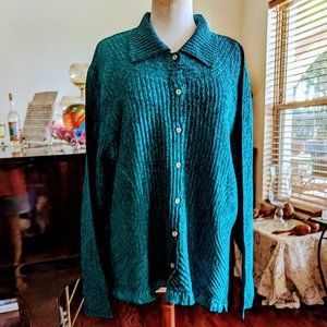 Sybelle Woman button-up blouse   Sz  2X